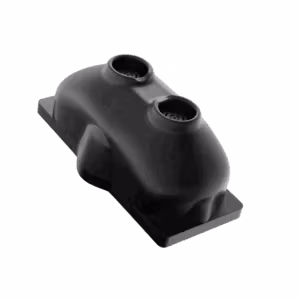 Compact black dual-sensor fill-level monitoring device.