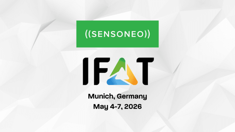 Announcement of Sensoneo's participation at IFAT 2026 in Munich, Germany, from May 4-7.