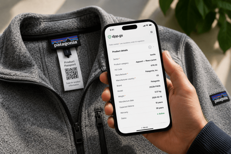 DPP platform for textile