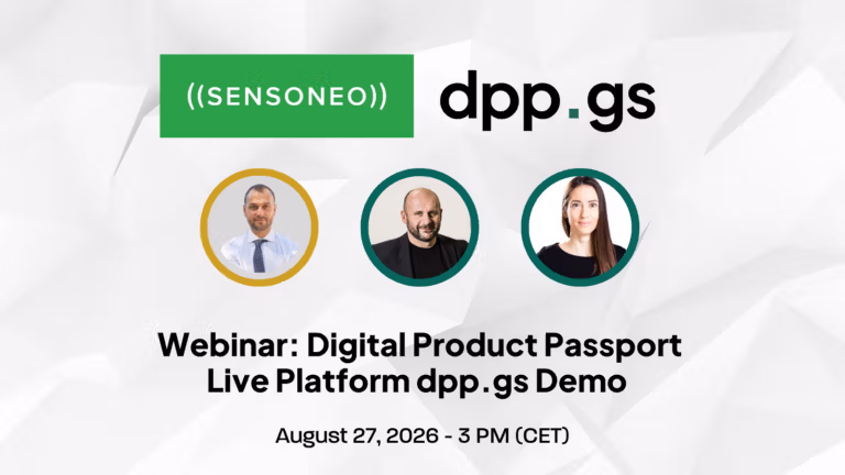 Live Webinar Digital product passport